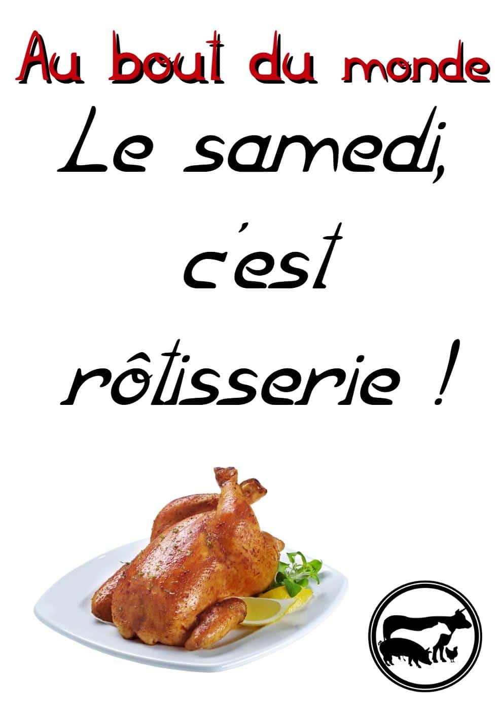 Poulet tout chaud à partir de 10h30 !