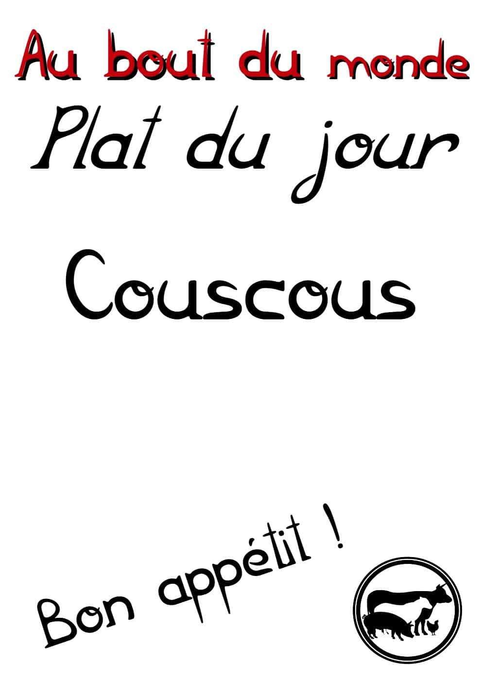 Plat du jour : Vendredi 21 juin
