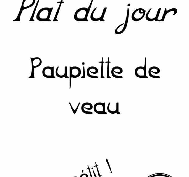 Plat du jour : mercredi 10 juillet