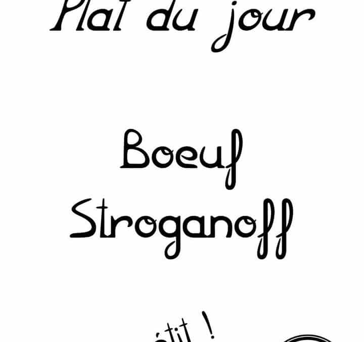 Plat du jour : Vendredi 10 janvier…