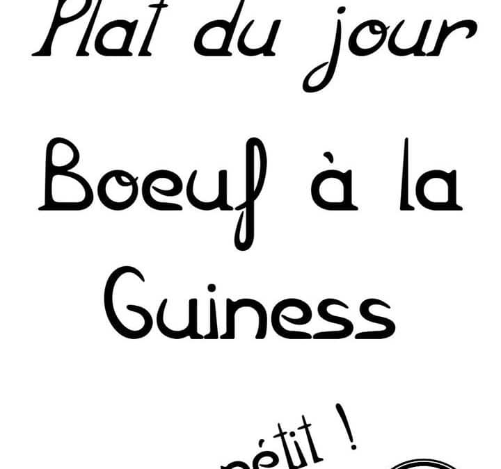 Plat du jour : vendredi 24 janvier…