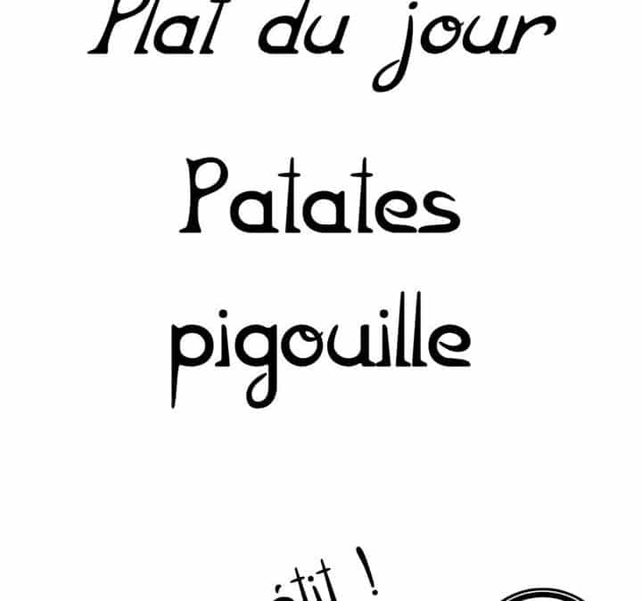 Plat du jour : Vendredi 7 mars…