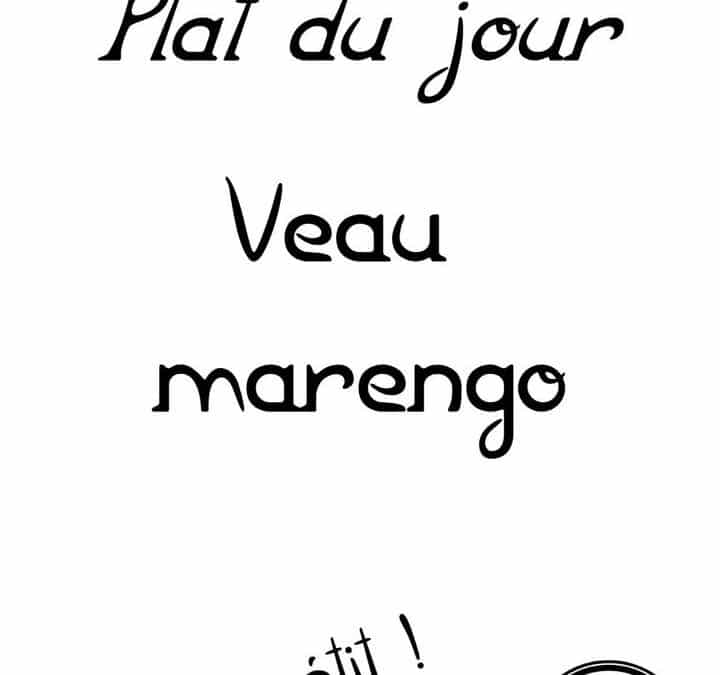 Plat du jour : Mardi 29 avril…