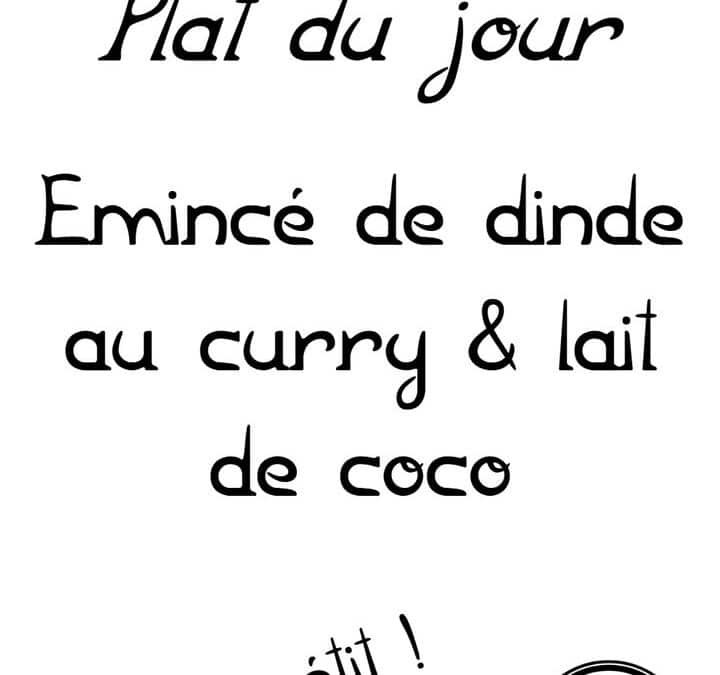 Plat du jour : Mardi 27 mai…