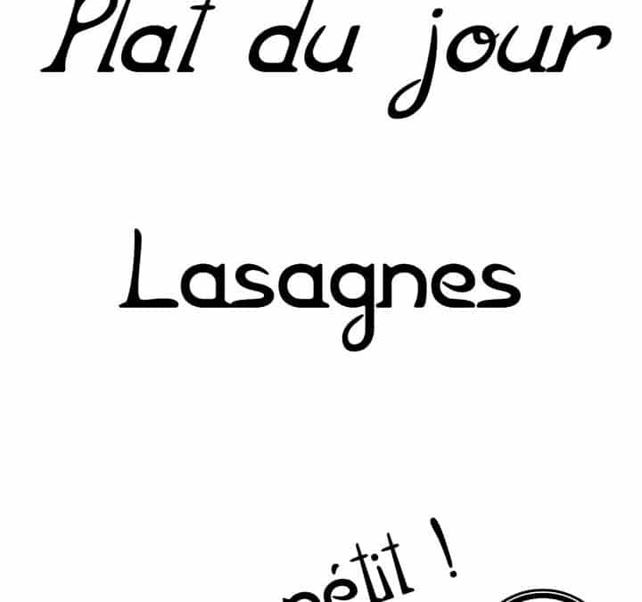 Plat du jour : Mardi 11 novembre Petit rappel, nous…