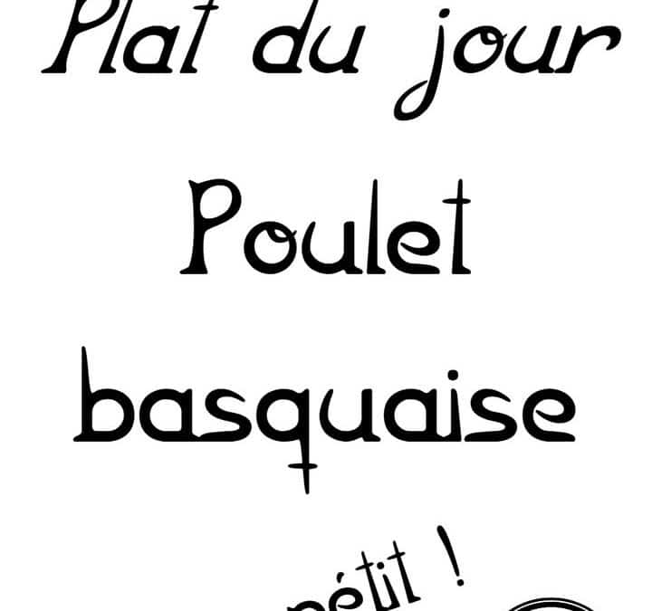Plat du jour : Mercredi 10 décembre…
