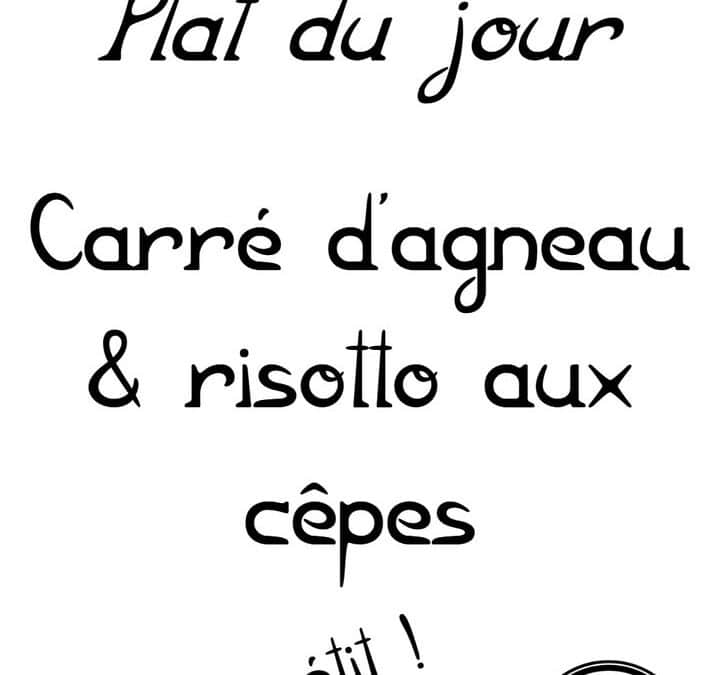 Plat du jour : Vendredi 3 avril…